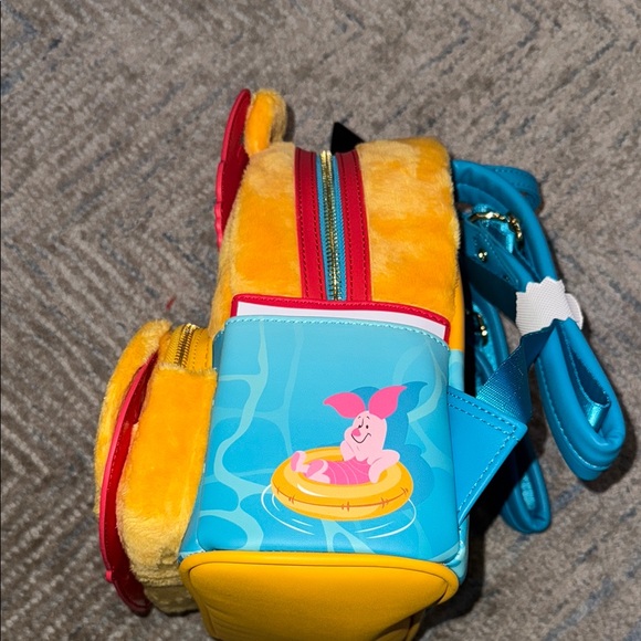 NWT! Loungefly Winnie The Pooh Summer Vibes Plush Mini Backpack - Picture 4 of 10